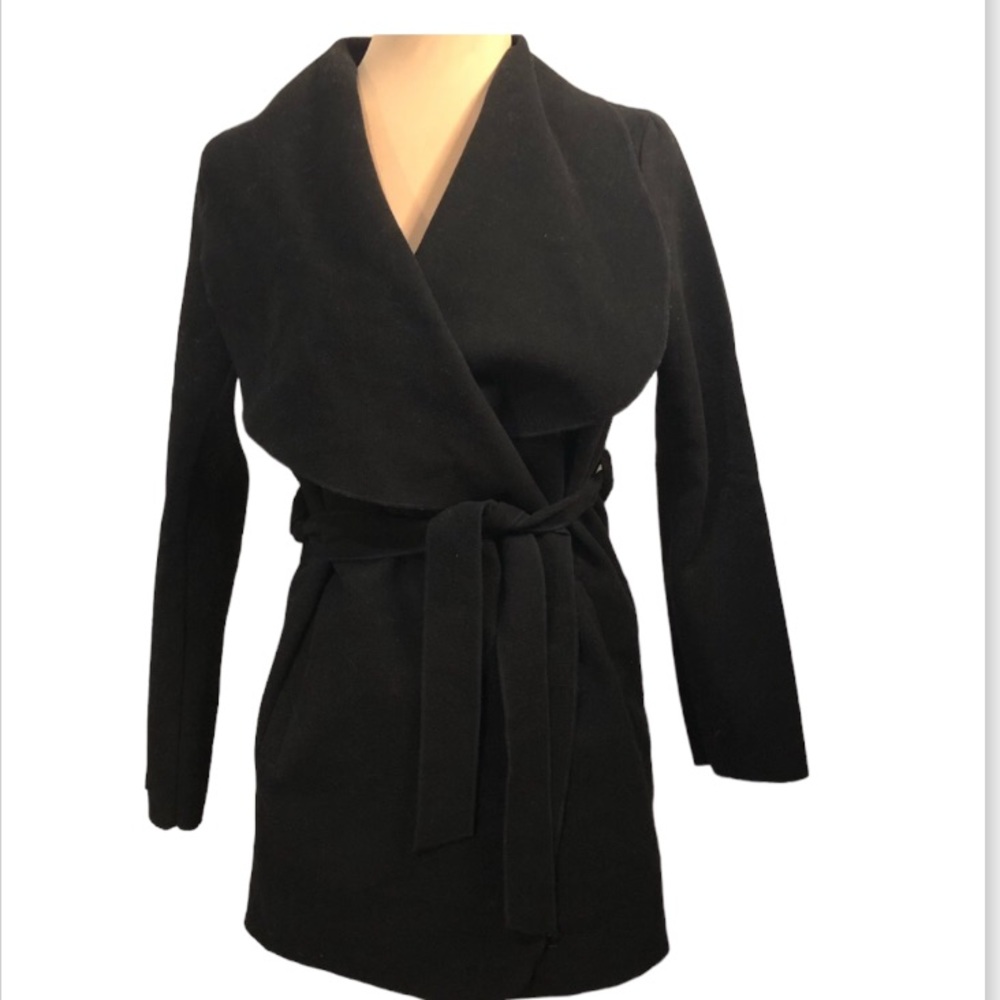 Forever 21 minimalist belted wrap coat
